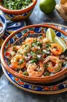 AI generated Fresh Fiesta A Colorful Mexican Recipe with Bold Flavors photo