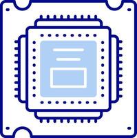 Processor Line Filled Icon vector