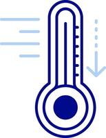 Cold Line Filled Icon vector