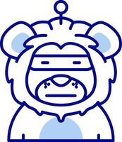 Robot Line Filled Icon vector