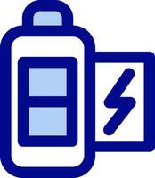 Battery half Line Filled Icon vector
