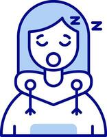 Sleep Line Filled Icon vector