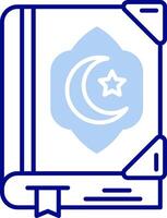 Quran Line Filled Icon vector