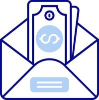 Envelope Line Filled Icon vector