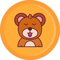 Cute Line Filled Icon vector