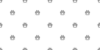 dog paw seamless pattern footprint vector bear polar cat pet french bulldog cartoon scarf isolated repeat wallpaper tile background illustration white doodle design