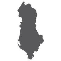 Albania map. Map of Albania in grey color vector