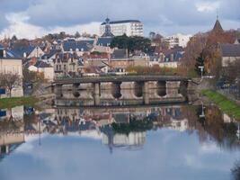 a bridge over a river photo