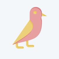 Icon Pigeon. related to Magic symbol. flat style. simple design editable. simple illustration vector