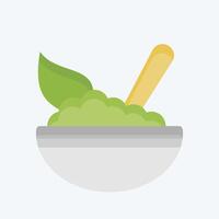 Icon Spinach. related to Vegan symbol. flat style. simple design editable. simple illustration vector