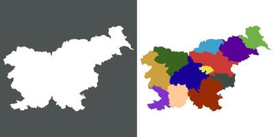 Eslovenia mapa. mapa de Eslovenia conjunto vector