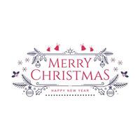 Merry Christmas Typography Vector Art, Illustration and Graphic