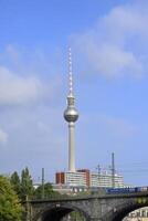 Berlin, Germany, 2021 - Berlin Television tower, Berlin Mitte district, Berlin, Germany photo