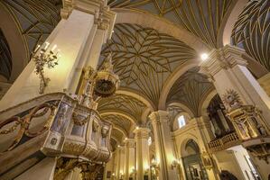 Lima, Peru, 2022 - Basilica Metropolitan Cathedral of Lima, Pulpit of Truth, Lima, Peru photo