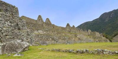 Machu Picchu, Ruined city of the Incas, Andes Cordilleria, Urubamba province, Cusco, Peru photo