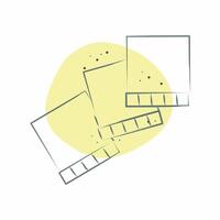 Icon Cardboard. related to Shoemaker symbol. Color Spot Style. simple design editable. simple illustration vector