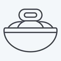 Icon Soybean. related to Vegan symbol. line style. simple design editable. simple illustration vector
