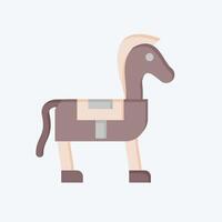 Icon Horse. related to Medieval symbol. flat style. simple design editable. simple illustration vector