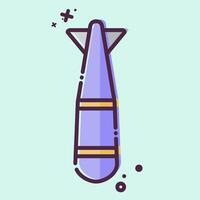 Icon Torpedo. related to Weapons symbol. MBE style. simple design editable. simple illustration vector