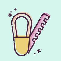 Icon Soles. related to Shoemaker symbol. MBE style. simple design editable. simple illustration vector