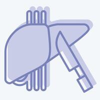 icono cirugía. relacionado a hepatólogo símbolo. dos tono estilo. sencillo diseño editable. sencillo ilustración vector