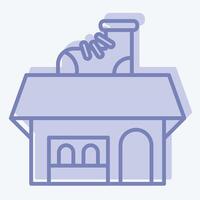 Icon Shoe Shop. related to Shoemaker symbol. two tone style. simple design editable. simple illustration vector