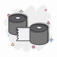 Icon Reinforcement Tapes. related to Shoemaker symbol. comic style. simple design editable. simple illustration vector