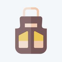 Icon Apron. related to Shoemaker symbol. flat style. simple design editable. simple illustration vector