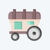 Icon Caravan. related to Medieval symbol. flat style. simple design editable. simple illustration vector