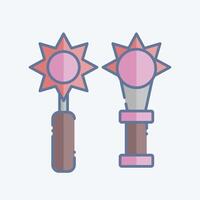 Icon Mace. related to Medieval symbol. doodle style. simple design editable. simple illustration vector