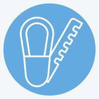 Icon Soles. related to Shoemaker symbol. blue eyes style. simple design editable. simple illustration vector