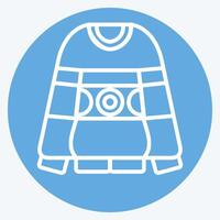 Icon Sweater. related to Hipster symbol. blue eyes style. simple design editable. simple illustration vector