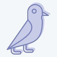 Icon Pigeon. related to Magic symbol. two tone style. simple design editable. simple illustration vector