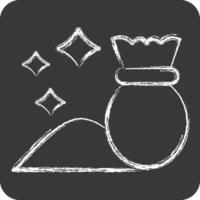 Icon Magic Dust. related to Magic symbol. chalk Style. simple design editable. simple illustration vector