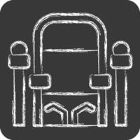 Icon Throne. related to Medieval symbol. chalk Style. simple design editable. simple illustration vector