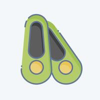 Icon Shoes. related to Shoemaker symbol. doodle style. simple design editable. simple illustration vector