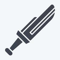 Icon Dagger. related to Weapons symbol. glyph style. simple design editable. simple illustration vector