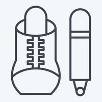 Icon Marker. related to Shoemaker symbol. line style. simple design editable. simple illustration vector