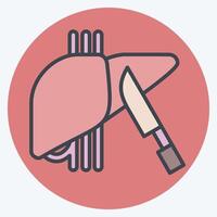 Icon Surgery. related to Hepatologist symbol. color mate style. simple design editable. simple illustration vector