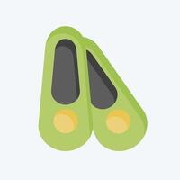 Icon Shoes. related to Shoemaker symbol. flat style. simple design editable. simple illustration vector