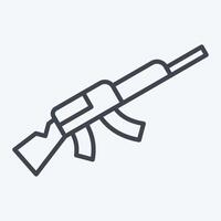 Icon Sniper Rifle 2. related to Weapons symbol. line style. simple design editable. simple illustration vector