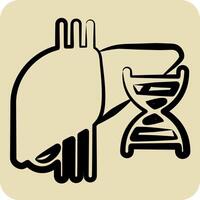 Icon Liver Cysts. related to Hepatologist symbol. hand drawn style. simple design editable. simple illustration vector