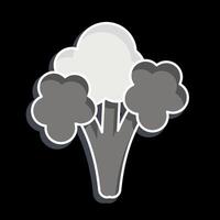 Icon Cauliflower. related to Vegan symbol. glossy style. simple design editable. simple illustration vector