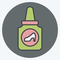 Icon Glue. related to Shoemaker symbol. color mate style. simple design editable. simple illustration vector