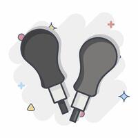 Icon AWL. related to Shoemaker symbol. comic style. simple design editable. simple illustration vector