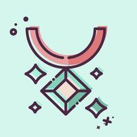 Icon Charm. related to Magic symbol. MBE style. simple design editable. simple illustration vector