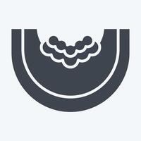 Icon Pumpkin. related to Vegan symbol. glyph style. simple design editable. simple illustration vector