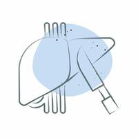 Icon Surgery. related to Hepatologist symbol. Color Spot Style. simple design editable. simple illustration vector