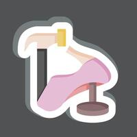 Sticker Hammer. related to Shoemaker symbol. simple design editable. simple illustration vector