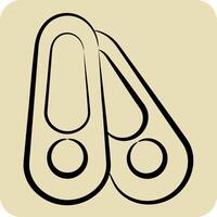 Icon Shoes. related to Shoemaker symbol. hand drawn style. simple design editable. simple illustration vector